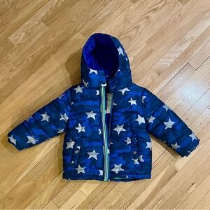 Mini Boden Stars Coat Winter Fall Jacket Size 5-6
